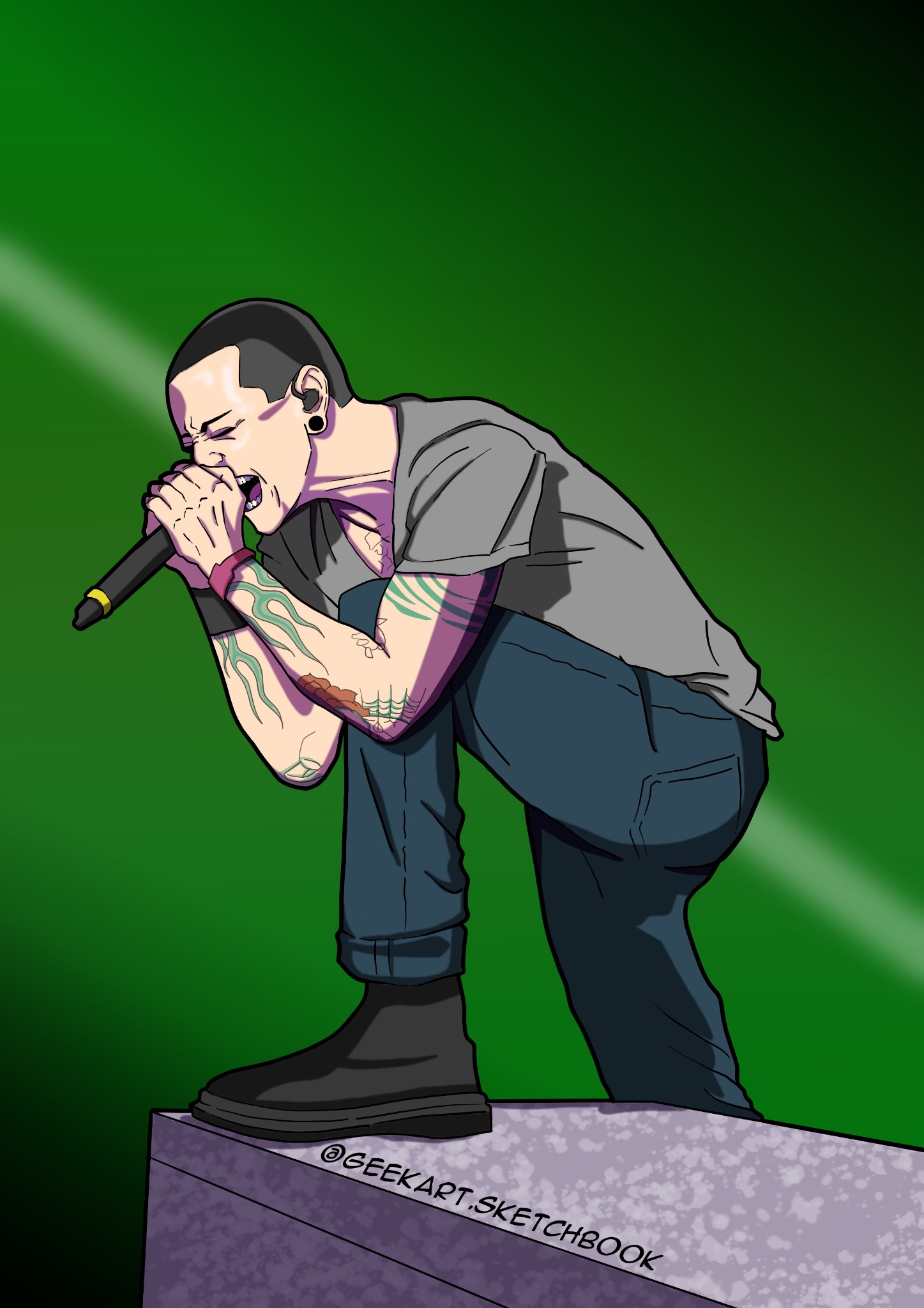 Chester Bennington illustration